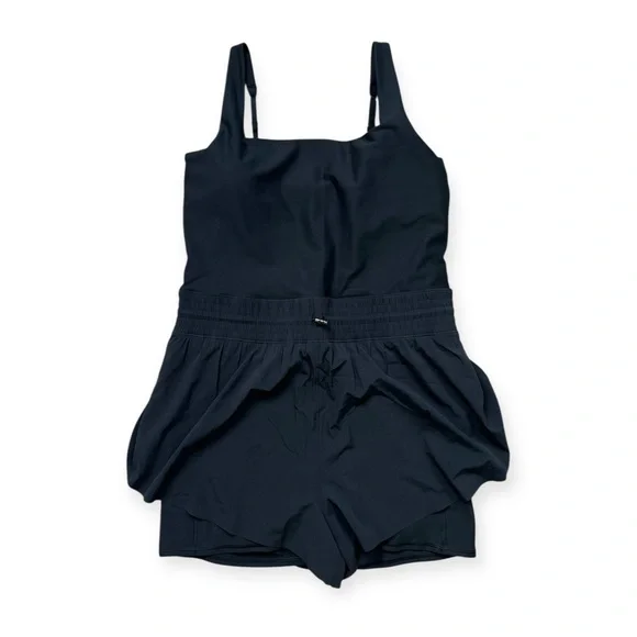 YPB Abercrombie sculptLUX‎ Hybrid Flyaway One Piece Romper Black Sz XXL - Picture 3 of 9